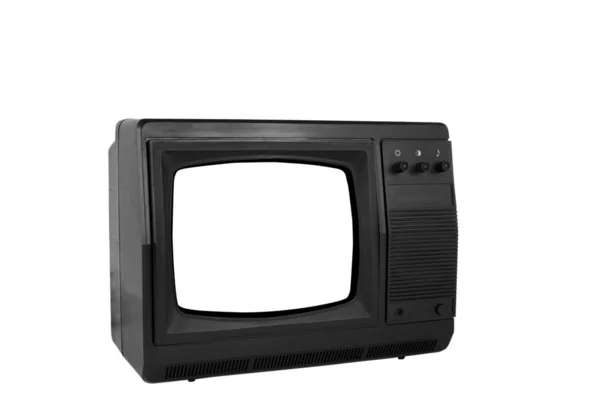 Stary telewizor na białym tle — Zdjęcie stockowe