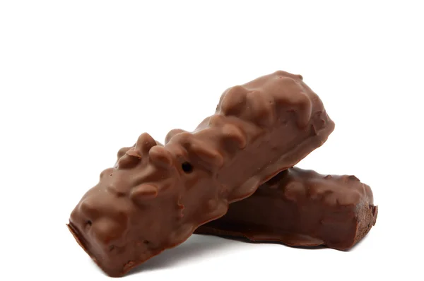 分離したナッツとチョコレート — ストック写真