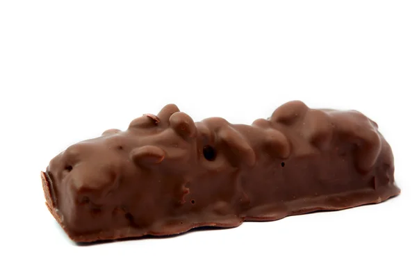 孤立的坚果巧克力 — 图库照片