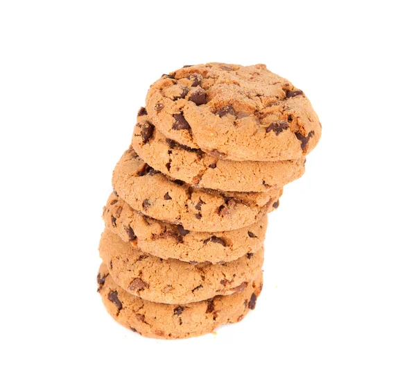 分離のチョコレート チップ クッキーの山 — ストック写真