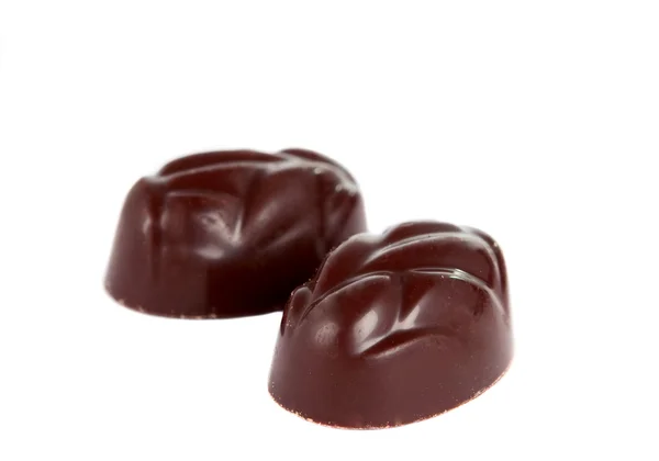 Шоколадные конфеты изолированы — стоковое фото
