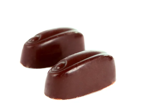 Doces de chocolate isolados — Fotografia de Stock