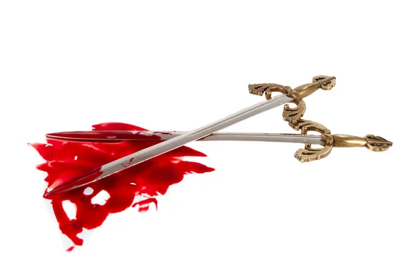 Σπαθί με αίμα — Φωτογραφία Αρχείου