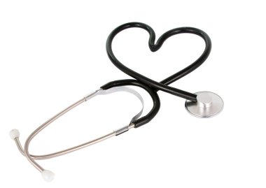 Stethoscope as a heart clipart