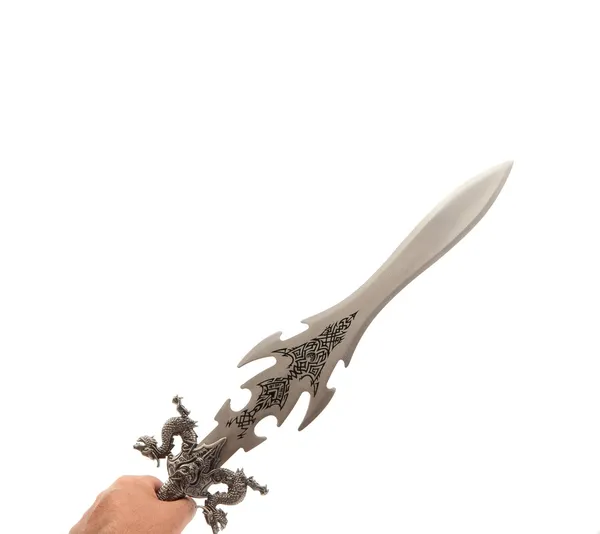 Schwert in der Hand — Stockfoto