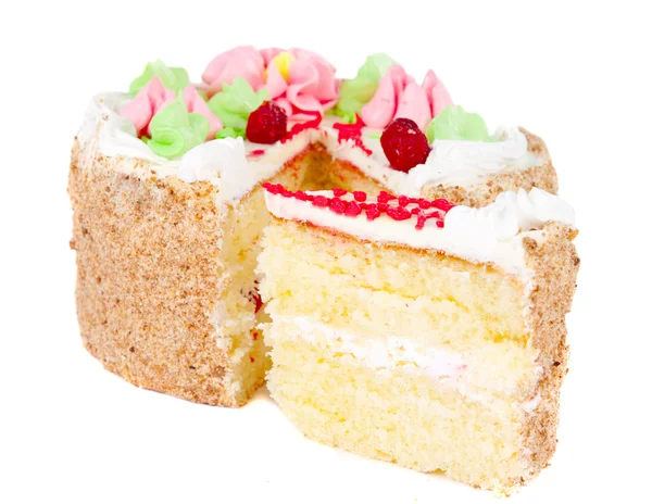 Cake met room — Stockfoto