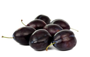 Plums isolated clipart