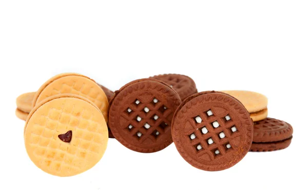 Cookies à la crème isolés — Photo