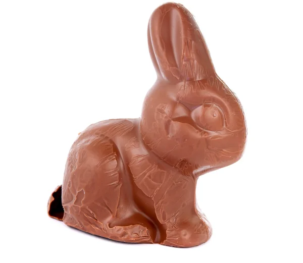 孤立的巧克力兔子 — 图库照片