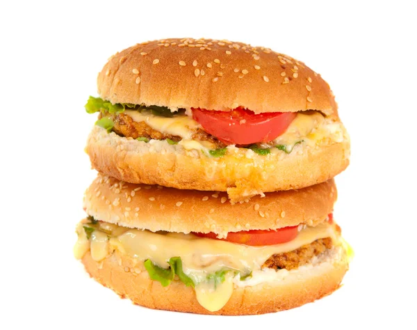 Чеесебургер ізольовані — стокове фото