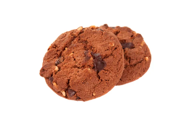 Cölöp-ból csokoládé chip cookie-kat — Stock Fotó