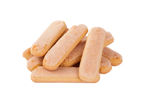 Bâtonnets de biscuits isolés — Photo