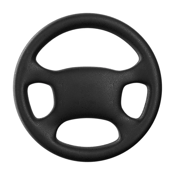 Steering wheel on white background. Isolated 3D image — Stock Photo, Image