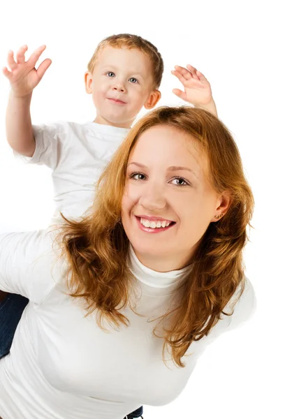 Woman and son — Stock Photo, Image