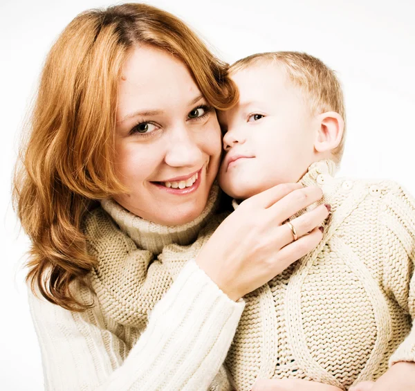 Vrouw en zoon — Stockfoto