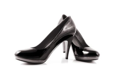 Sexy black shoes clipart