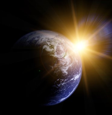 Earth and sun clipart