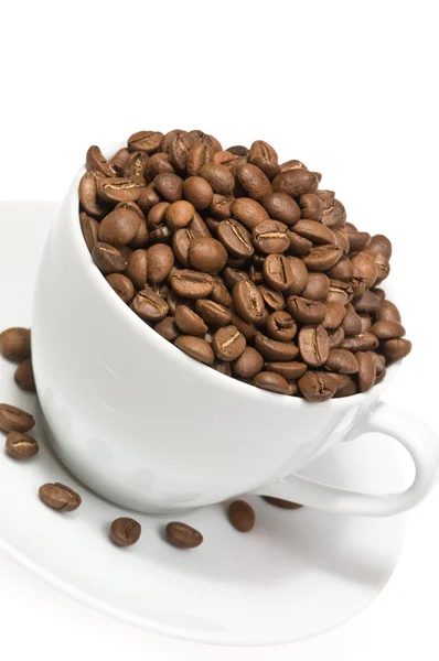 Чашка кофе-бобов — стоковое фото