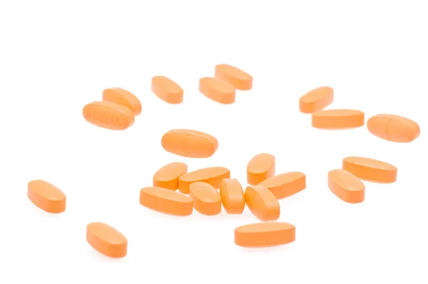Comprimidos laranja — Fotografia de Stock