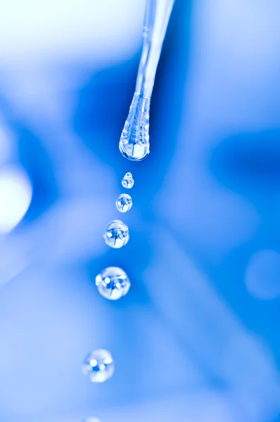 Drop water blue — Stock Photo, Image