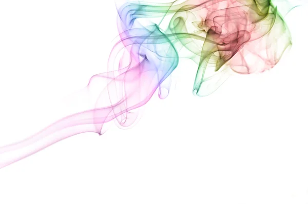 Fumo de arco-íris colorido — Fotografia de Stock
