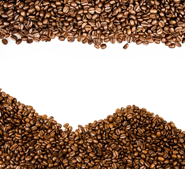 Kahve çekirdekleri ile kopya alanı — Stok fotoğraf