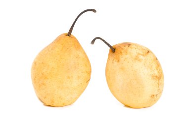 Lezzetli sarı yalıtılmış armutlar