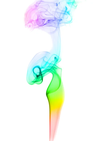 Πολύχρωμο ουράνιο τόξο καπνού — Φωτογραφία Αρχείου