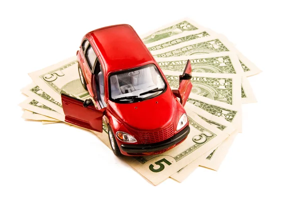 stock image Car and cash