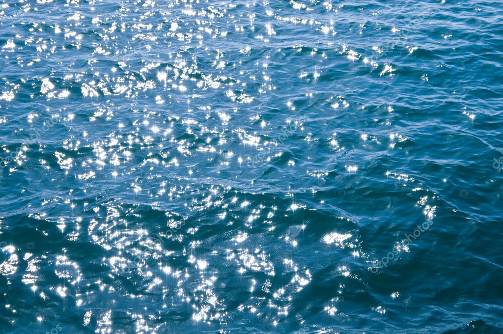 Ocean water sparkling in bright morning sun Stock Photo by ©valphoto ...