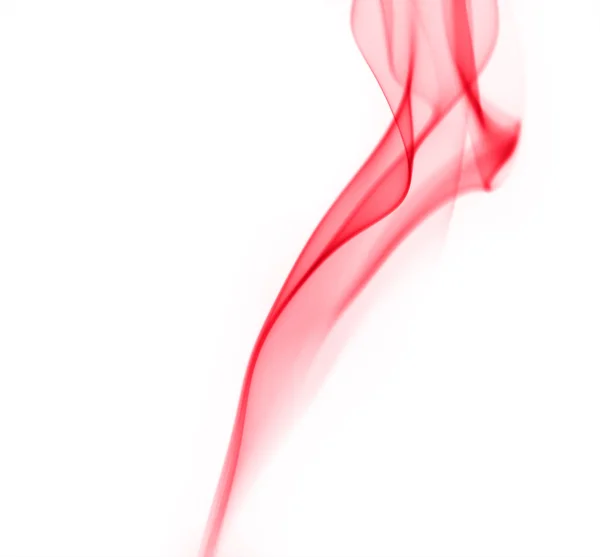 Roter Rauch auf weiß — Stockfoto