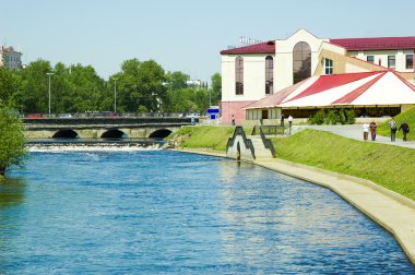 Yekaterinburg City rıhtımının manzarası