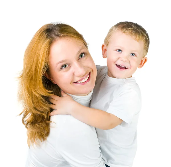 Woman and son — Stock Photo, Image