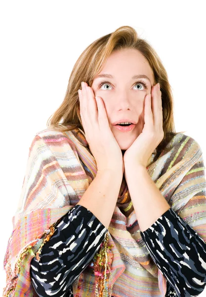 A very surprised girl — Stock Photo, Image