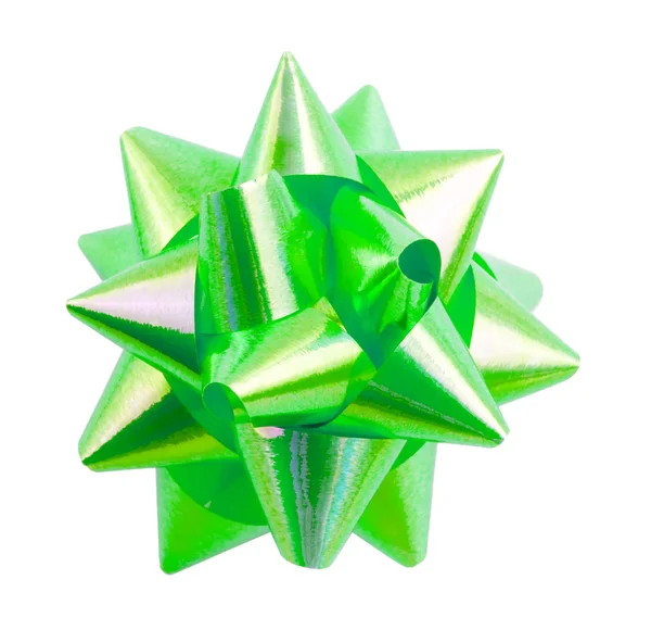 Green ribbon — Stock Photo, Image