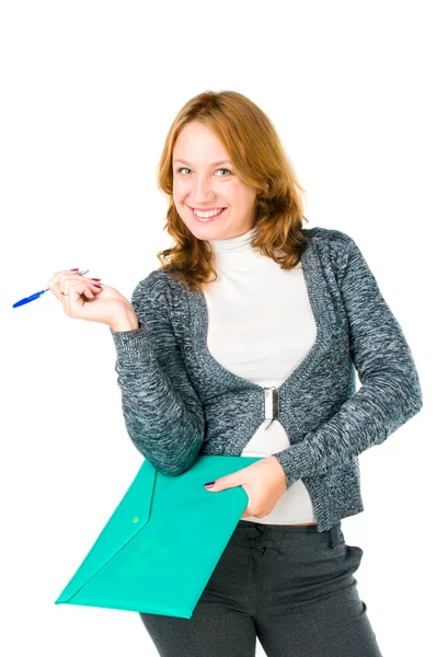 Happy successful business woman. — Stock Photo, Image