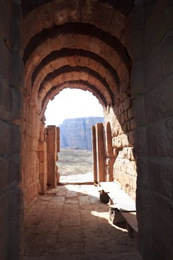 Tomb in Petra, Jordan clipart