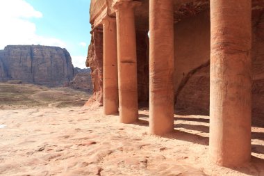 Urn Tomb in Petra, Jordan clipart