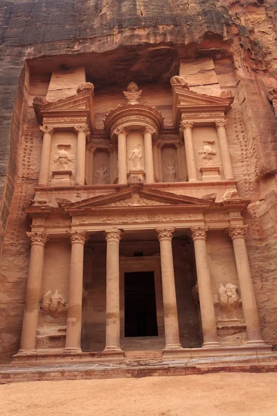 Al Khazneh ou o Tesouro em Petra, Jordânia — Fotografia de Stock