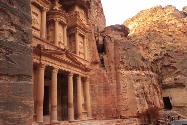 Al Khazneh o El Tesoro en Petra, Jordania — Foto de Stock