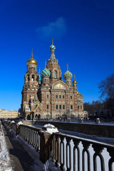 Erlöserkirche auf Blut, St. Petersburg, Russland — Stockfoto