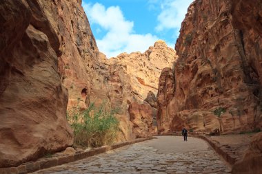 siq - antik kanyonda: petra, jordan