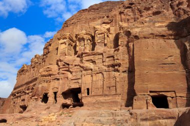 Sarayı ve Korint mezarlar, petra, jordan