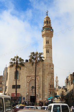 Mosque of Omar in Bethlehem, Palestine clipart