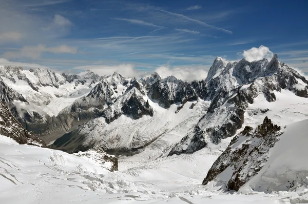 Alpes nevados — Fotografia de Stock