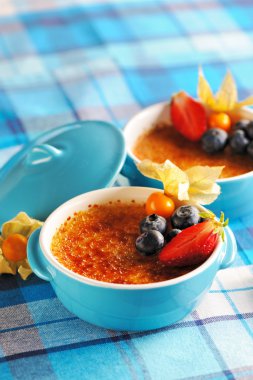 Creme brulee (krem brulee, yanık kremi)