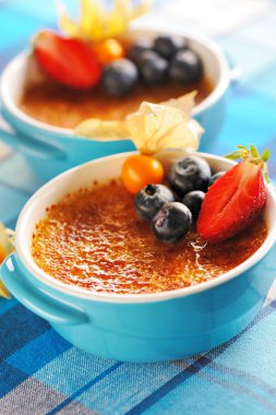 Creme brulee (krem brulee, yanık kremi)