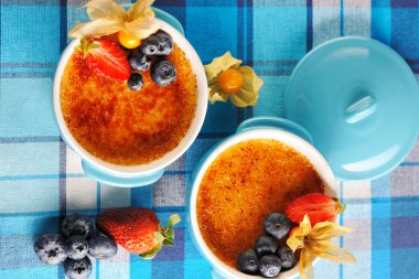 Creme brulee (krem brulee, yanık kremi)