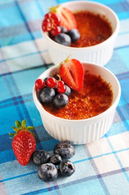 Creme brulee (krem brulee, yanık kremi)