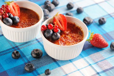 Creme brulee (krem brulee, yanık kremi)